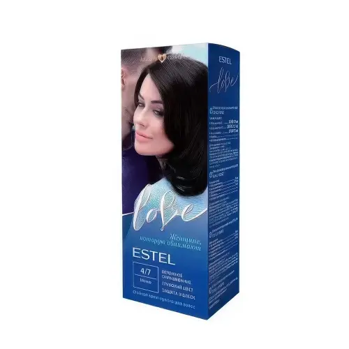 ESTEL LOVE Стойкая крем-краска  для волос  тон 4/7  Мокко, 115 мл