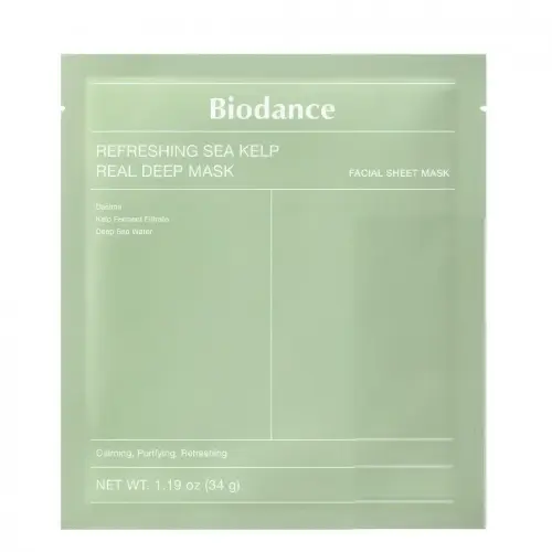Biodance маска для лица refreshing Sea Kelp deep mask ( Зелёная)