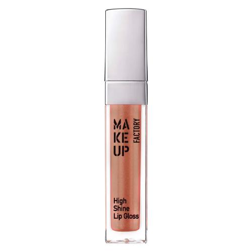 Make up Factory Блеск для губ с эффектом влажных губ High Shine Lip Gloss т.16 коричневый с золотым сиянием