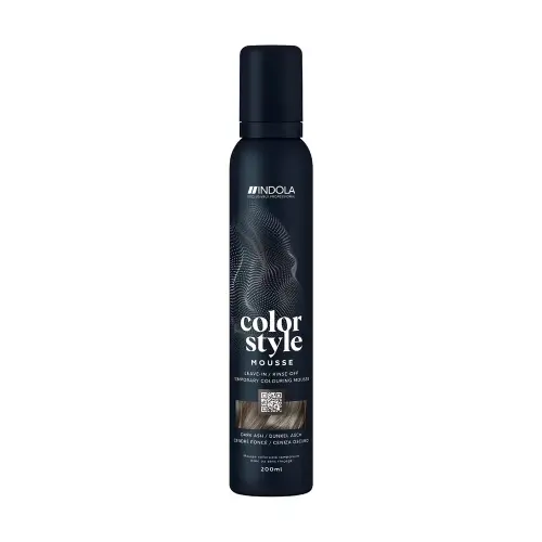 INDOLA Color Style Mousse Dark Ash Оттеночный мусс для укладки волос Темный Пепельный 200мл