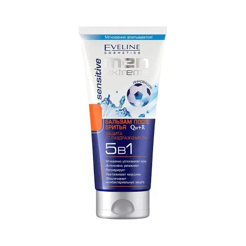 Eveline Бальзам после бритья q10+r 5в1 men extreme sensitive, 200мл