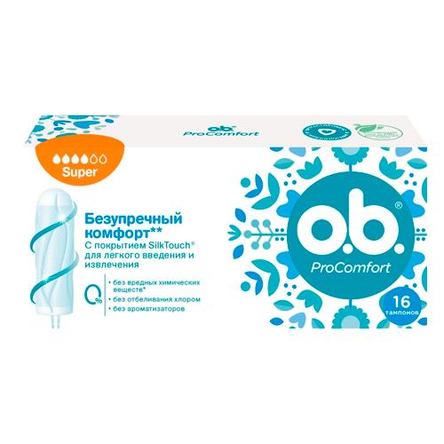 o.b.® Тампоны  ProComfort супер 16 шт