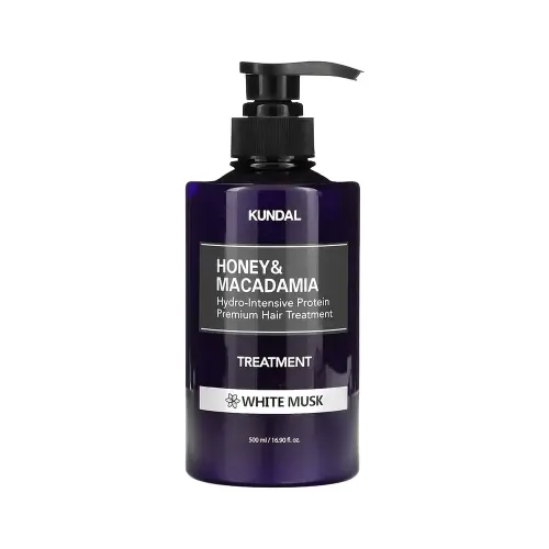 KUNDAL КОНДИЦИОНЕР ДЛЯ ВОЛОС HONEY/MACADAMIA PROTEIN PREMIUM TREATMENT 500ML (KUNDAL) WHITE MUSK