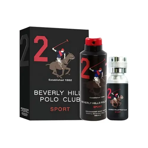 Beverly Hills Polo Club   Sport No.2 Gill Set for Men EDT 50mI + Spon Deodorant 175ml Набор для мужчин, туалетная вода 50мл+ дезодорант 175 мл.
