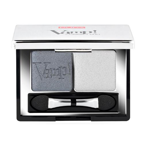 PUPA Компактные двойные тени VAMP! DUO тон 009 серебряный камень