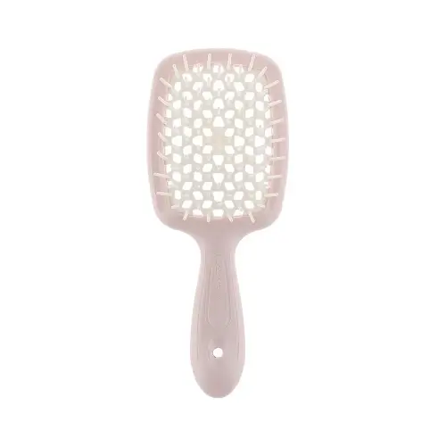 Janeke SUPERBRUSH РАСЧЕСКА МАЛЕНЬКАЯ НЕЖНО РОЗОВАЯ/БЕЛАЯ 17,5x7x3СМ