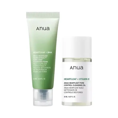 ANUA TRAVEL SIZE DOUBLE CLEANSING DUO п дорожный набор для двойного очищени (OIL 20ml +FOAM 25ml)
