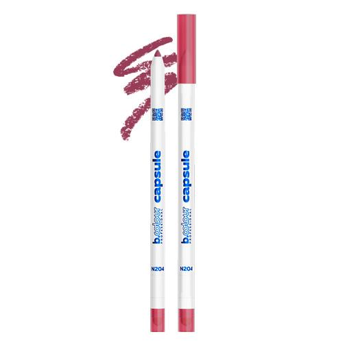 7DAYS B.COLOUR PRO CAPSULE Карандаш для губ стойкий 2в1 / N204, 0,5 г
