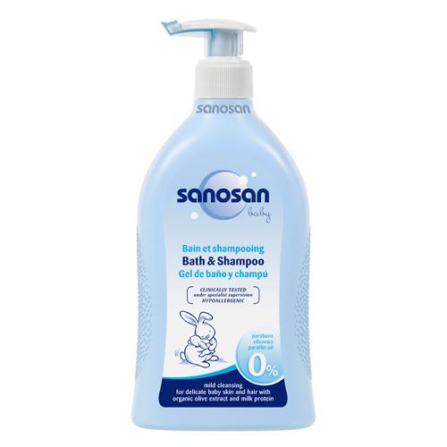 Sanosan Baby Гель-шампунь  2в1 0м+ 500 мл