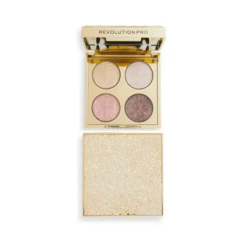 REVOLUTION PRO ПАЛЕТКА ТЕНЕЙ ДЛЯ ВЕК CRYSTAL EYE QUAD Gold Crystal