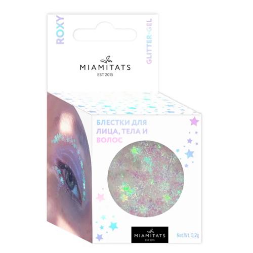 Miami Tattoos Глиттер-гель для лица, тела и волос  MIAMITATS Roxy