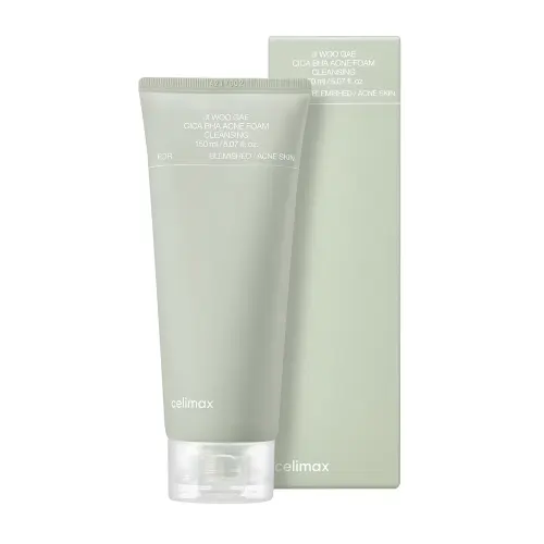 Celimax Ji Woo Gae Cica BHA Acne Foam Cleansing  Очищающая пенка от акне с центеллой и BHA Ji Woo Gae 150 мл