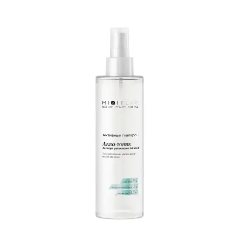 MIXIT Увлажняющий аква-тоник с алоэ и гиалуроновой кислотой для сухой кожи LAB Aqua Hyaluron Tonic 200мл