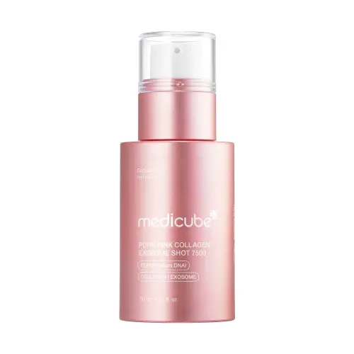 Medicube PDRN PINK EXOSOME SHOT SERUM Интенсивная омолаживающая ампула с микроиглами PDRN Pink Collagen Exosome Shot Serum 7500 30ml