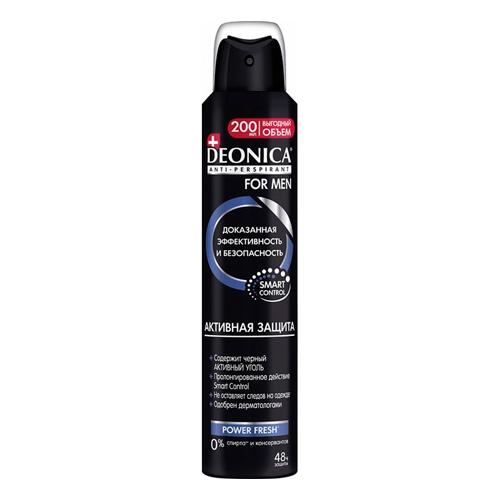 DEONICA FOR MEN Антиперспирант АКТИВНАЯ защита, 200 мл