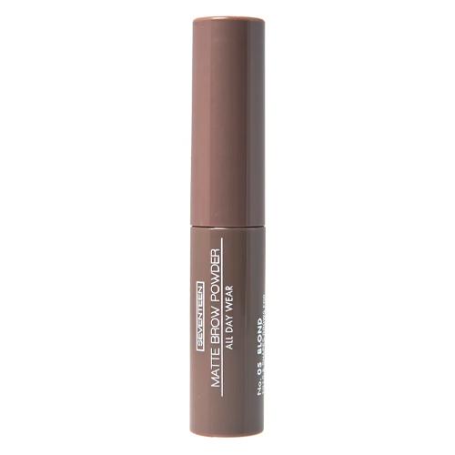 Seventeen Тени-пудра для бровей с матовым эффектом MATTE BROW POWDER ALL DAY WEAR т.05 миндаль