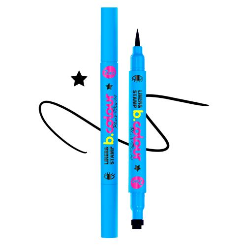 7DAYS B.COLOUR Подводка-штамп для глаз черная / 02 Black Star, 2 мл