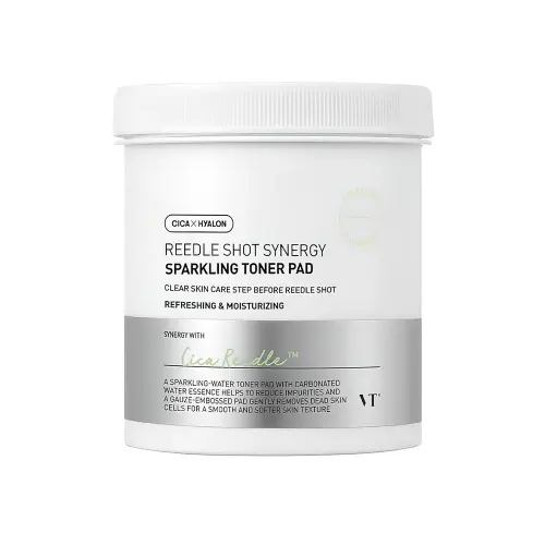 VT REEDLE SHOT SYNERGY SPARKLING TONER PAD Обновляющие пэды с газированной водой 80 шт 200 мл