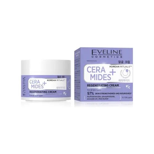 Regenerating face cream for all skin types korean rituals ceramides+, 50ml