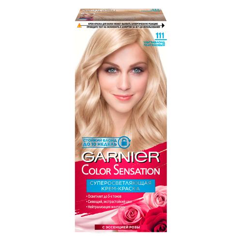 Garnier Стойкая крем-краска для волос Color Sensation Роскошь цвета № 111 Ультра блонд платиновый 110 мл