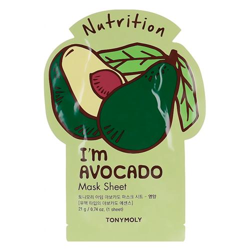 Tony Moly Маска для лица I'M AVOCADO MASK SHEET – NUTRITION