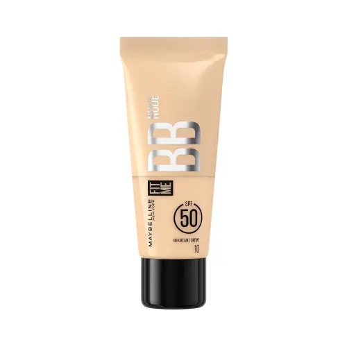 Maybelline Увлажняющий легкий крем-уход для лица New York Fit Me BB с тональным эффектом Nude, тон 10, 30 мл