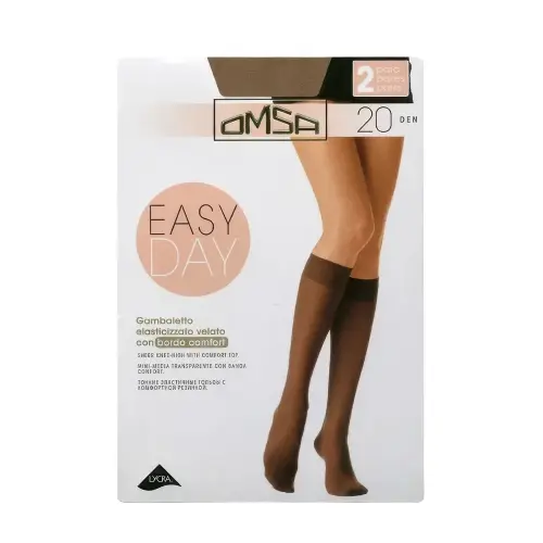 Гольфы жен. Omsa 4061OM Omsa Gamb. Easy Day 20 (гольфы 2 пары) Caramello 1/2