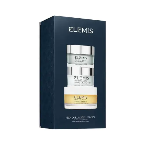ELEMIS Подарочный набор: 1. Крем для лица 2. Бальзам для умывания 3. Ночной крем для лица - Kit: PC Collagen Heroes – Pro Collagen Skin Health Routine