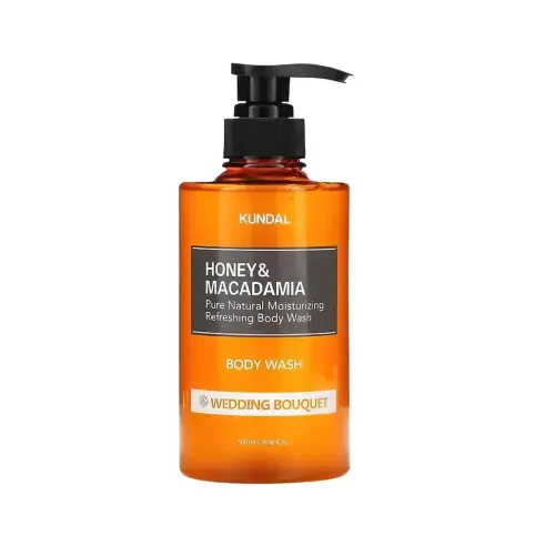 Kundal Гель для душа: HONEY & MACADAMIA PURE BODY WASH 500ML - WEDDING BOUQUE