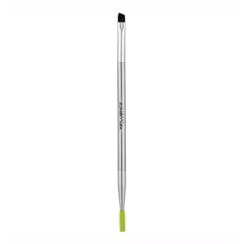 Influence Beauty B/DS-05R Кисть двусторонняя для бровей с щеточкой /Double-Side Brow Brush
