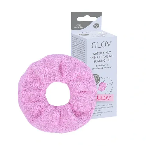 GLOV Water-Only Skin Cleansing Scrunchie Cozy Rosie INT W5