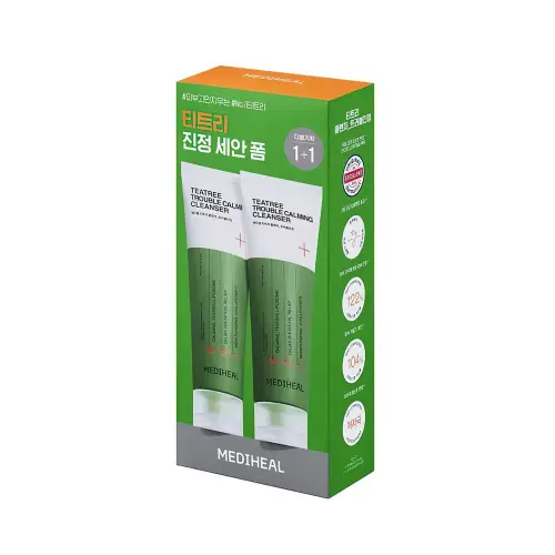 MEDIHEAL TEATREE CLEANSER TROUBLE CALMING  Гель для умывания с Чайным деревом 120 мл