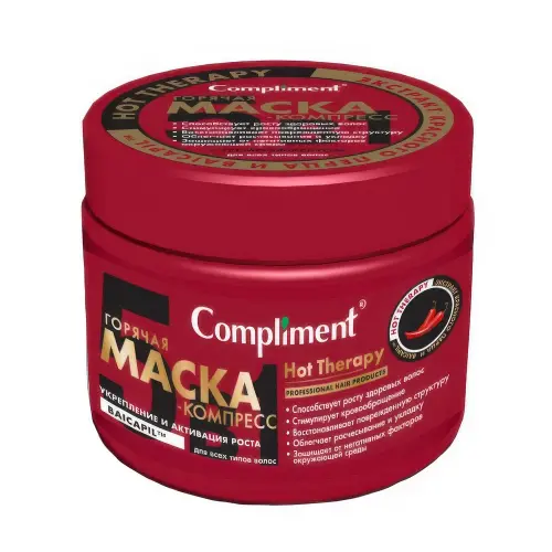 Compliment HOT THERAPY Горячая маска-компресс укрепление и активация роста для всех типов волос 500 мл