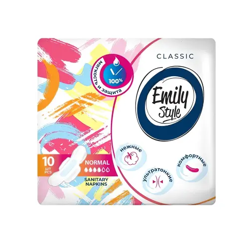 Emily STYLE CLASSIС прокладки критика NORMAL 10шт УЛЬТРАТОНКИЕ