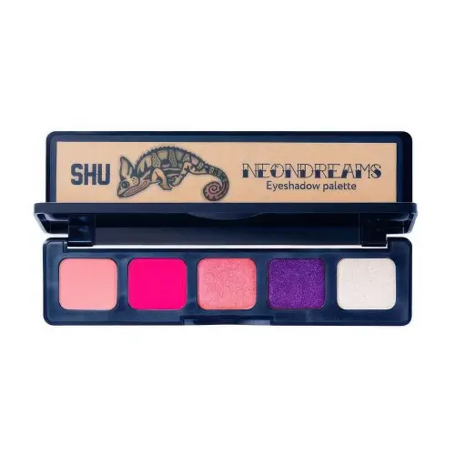 SHU ПАЛЕТКА ТЕНЕЙ ДЛЯ ВЕК NEONDREAMS МАРКИ SHU №161 розовое облако