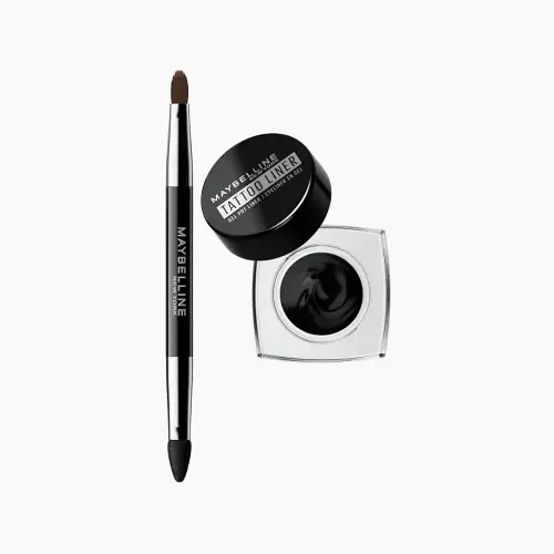 Maybelline Стойкая гелевая подводка для век Tattoo Liner со щеточкой Черная 3 г