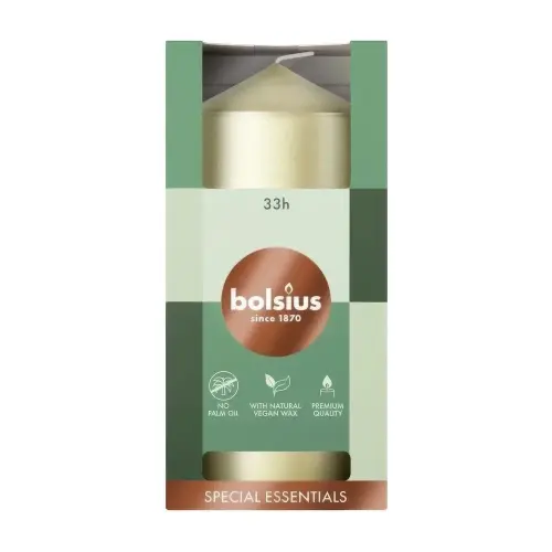 Bolsius Парафиновые свечи Pillar candle 120/58 met WSR