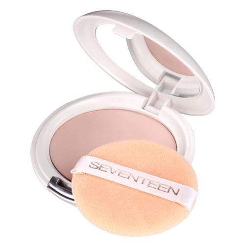 Seventeen Компактная шелковая пудра д/лица т.08 Natural Glow Silky Powder бежевый