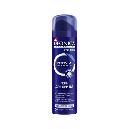 DEONICA FOR MEN Гель для бритья Комфортное бритье, 200 мл.