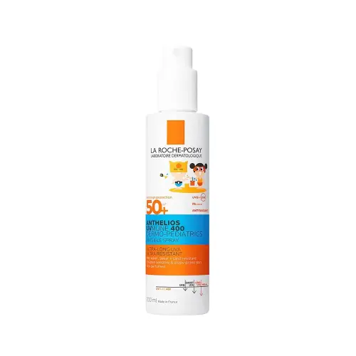 LA ROCHE-POSAY ANTHELIOS Солнцезащитный легкий спрей для чувствительной и склонной к раздражениям кожи детей SPF50+ 200 мл