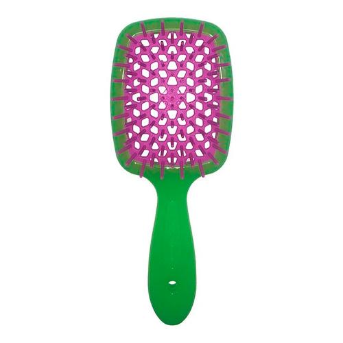 Janeke Superbrush Расческа Маленькая Зелёная/Фиолетовая 17,5X7X3 см