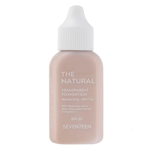 Seventeen Тональный крем с естественным покрытием THE NATURAL TRANSPARENT FOUNDATION, тон 1