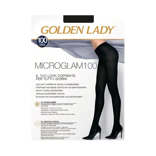 Golden Lady Колготки женские 24XXA GLd Micro Glam 100 Nero размер 3