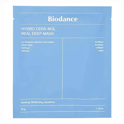 Biodance Маска для лица  hydro ceramic-nol real deep mask  1шт ( Голубая)