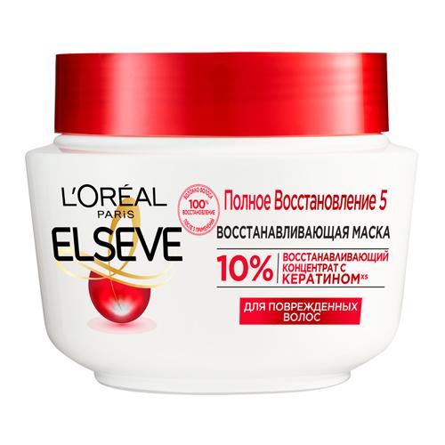 L'oreal ELSEVE полное вос-ие 5 Маска д пов-ых и осл-ых волос, 300 мл