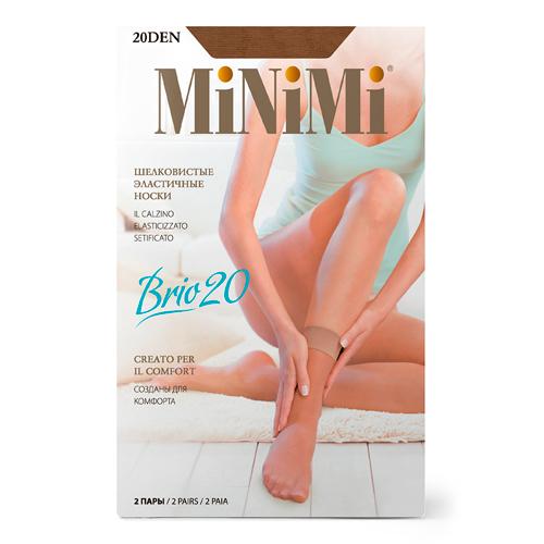 Носки жен. MNM calz. BRIO 20 Mini BRIO 20 носки (2 пары) Nero 0