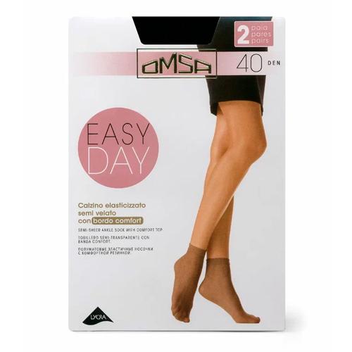 Носки жен. OMS 4060OM Oms Calzino Easy Day 40 (носки - 2 пары) Fumo 0