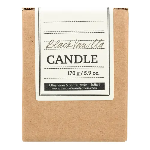 Zielinski & Rozen Sham va gugurt Qora vanil (170 g) / Candle and matches Black Vanilla (170g)
