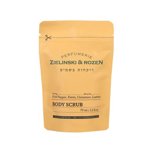 Zielinski & Rozen Tana uchun skrab 202 Pushti murch, Elemi, Dolchin, Teri Body scrub 202 Pink Pepper, Elemi, Cinnamon, Leather 70 ml