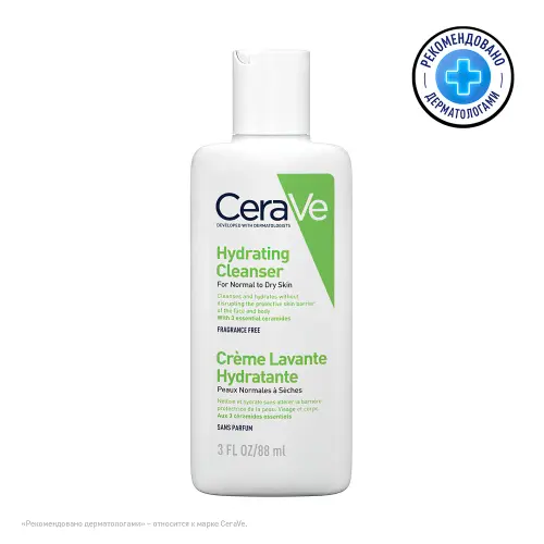 CeraVe ОЧИЩАЮЩИЙ КРЕМ-ГЕЛЬ ДЛЯ НОРМАЛЬНОЙ И СУХОЙ КОЖИ 88МЛ